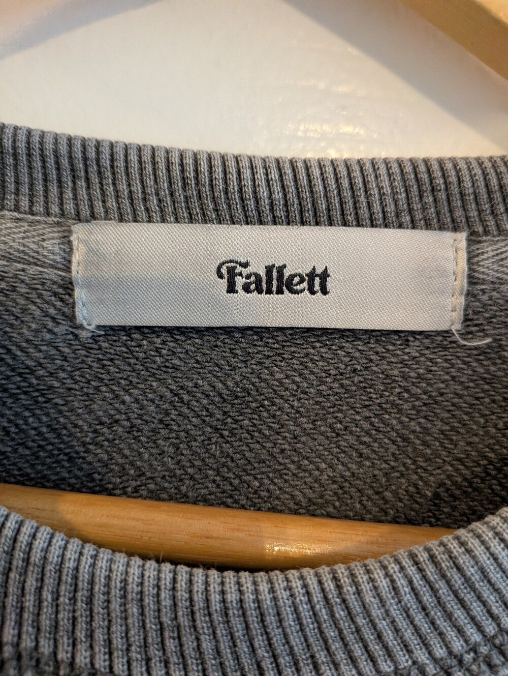 Fallet Cat Deuce Nero Sweatshirt Pigment Charcoal Gray Oversized Korean Size S - Picture 8 of 16